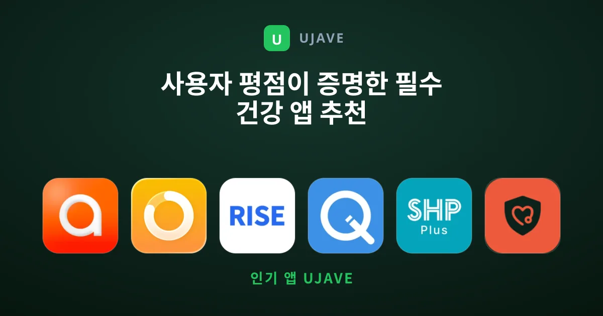 사용자 평점이 증명한 필수 건강 앱 추천